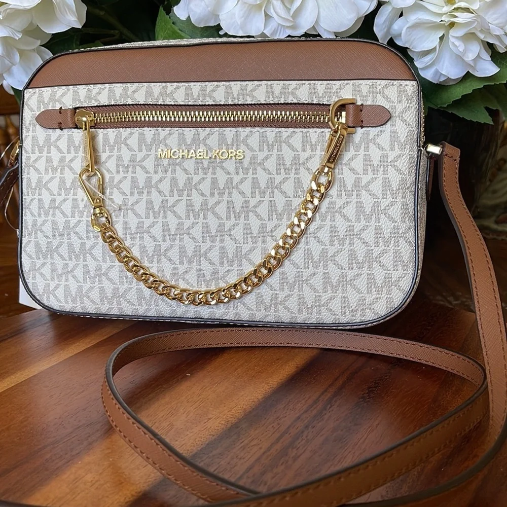MICHAEL Kors Jet Set Large Logo Crossbody Bag